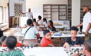 Summer Chess camp at Parkman Branch Library