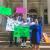 Future Environmental Justice advocates and waste warriors on city hall steps